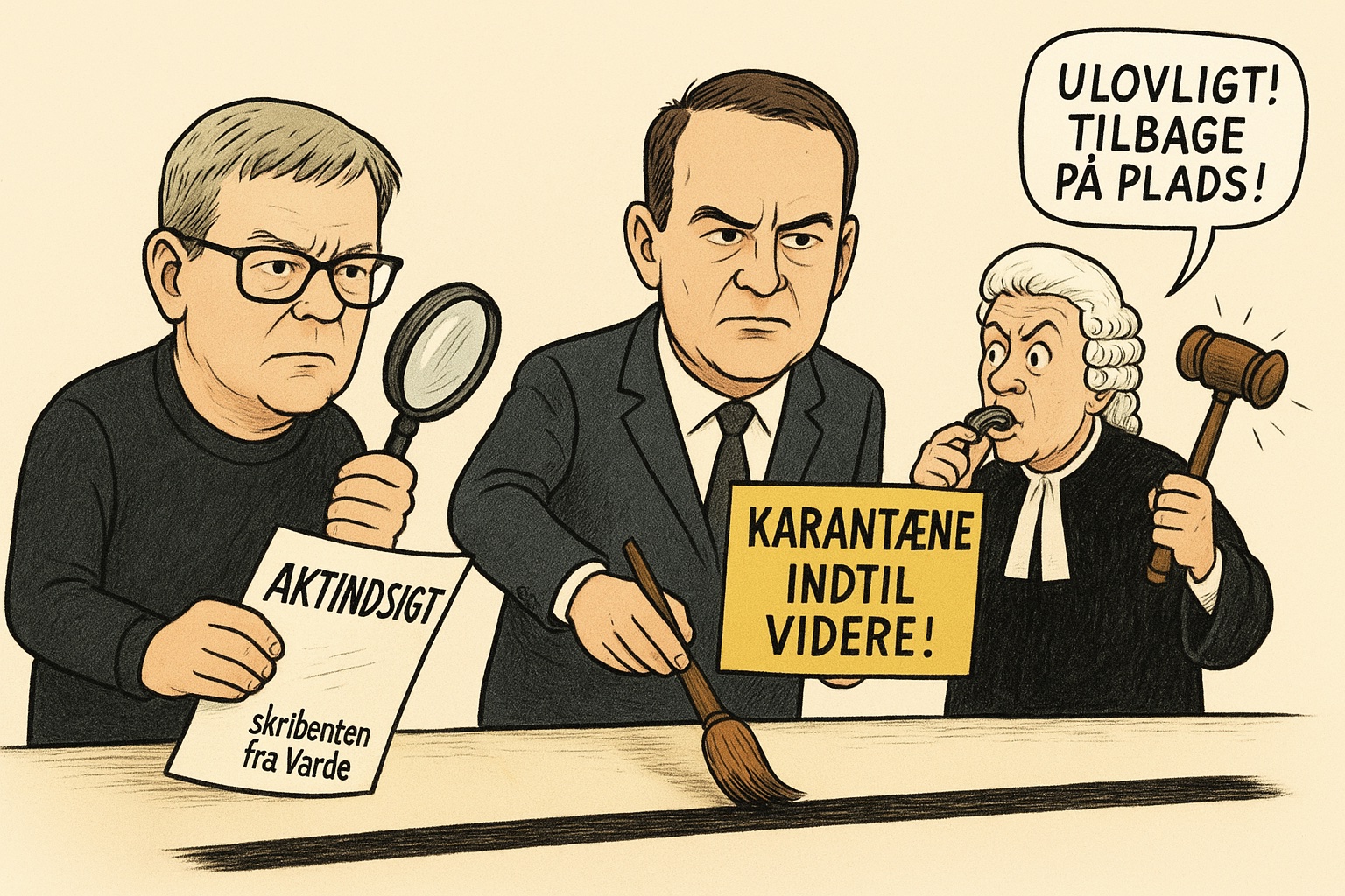 Ulovlig karantæne i Region Syddanmark og Varde Kommune