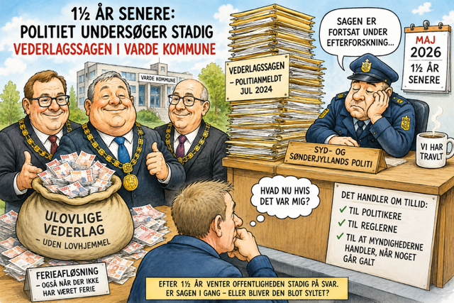 1½ år senere: Politiet undersøger stadig Vederlagssagen i Varde Kommune